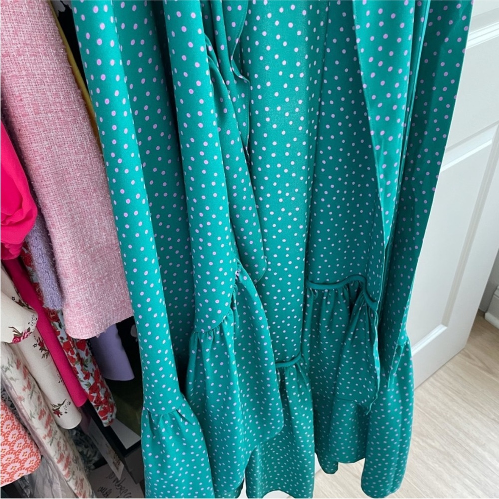 Kate Spade Poolside Dot Wrap Dress Gem